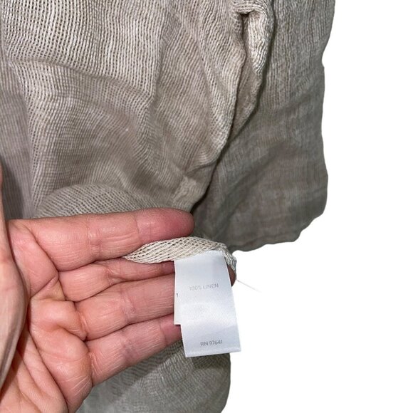 J Jill Womens Top Size XL Gray Gauzy Knit Lagenlook Crew Neck Casual New - Picture 10 of 11